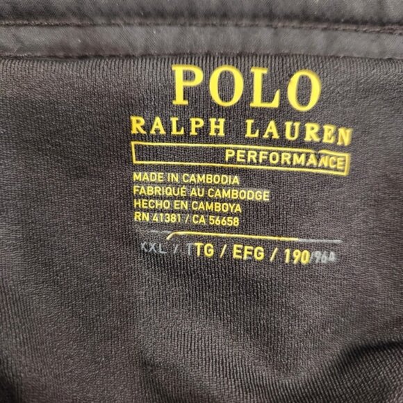 Polo Ralph Lauren Performance Lined Shorts Size XXL Black Stretch Zip Pocket - Picture 7 of 12